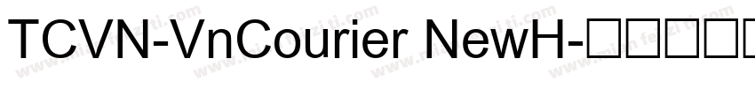 TCVN-VnCourier NewH字体转换
